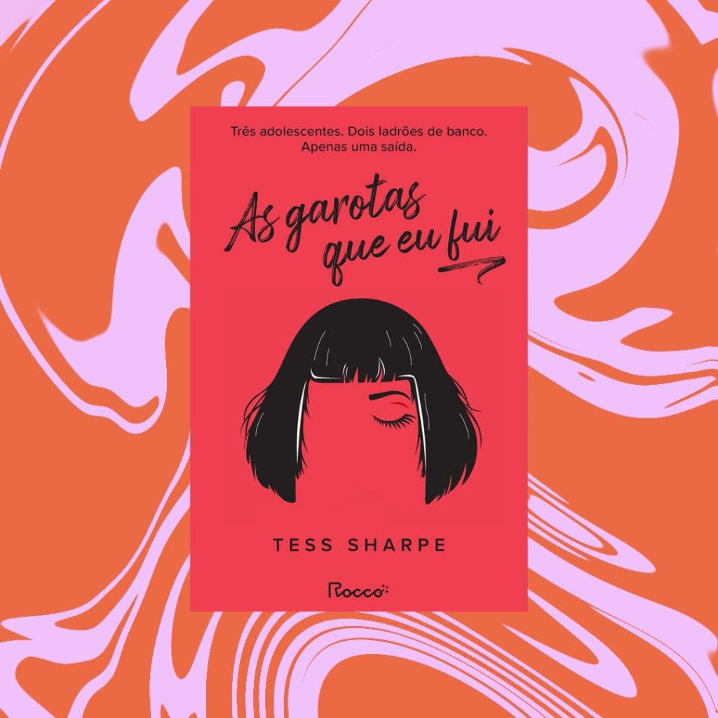 As garotas que eu fui Capa do livro As garotas que eu fui. Fundo vermelho e rosa.