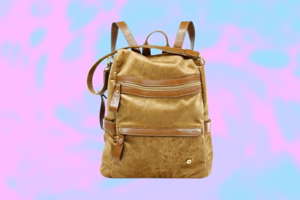 Mochila Feminina Antifurto de Couro Mochila Feminina Antifurto de Couro