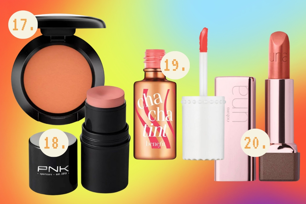 Produtos de beleza no tema Peach Fuzz, Cor do ano 2024 da Pantone