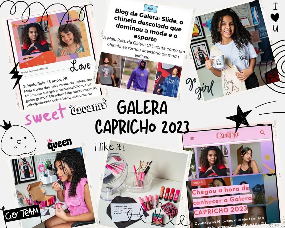 Galera Capricho 2023 foi revolucionária, mas precisamos nos despedir Imagem do moodboard da Malu da Galera Capricho 2023.