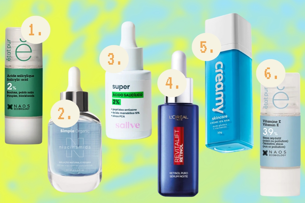 Produtos de skincare