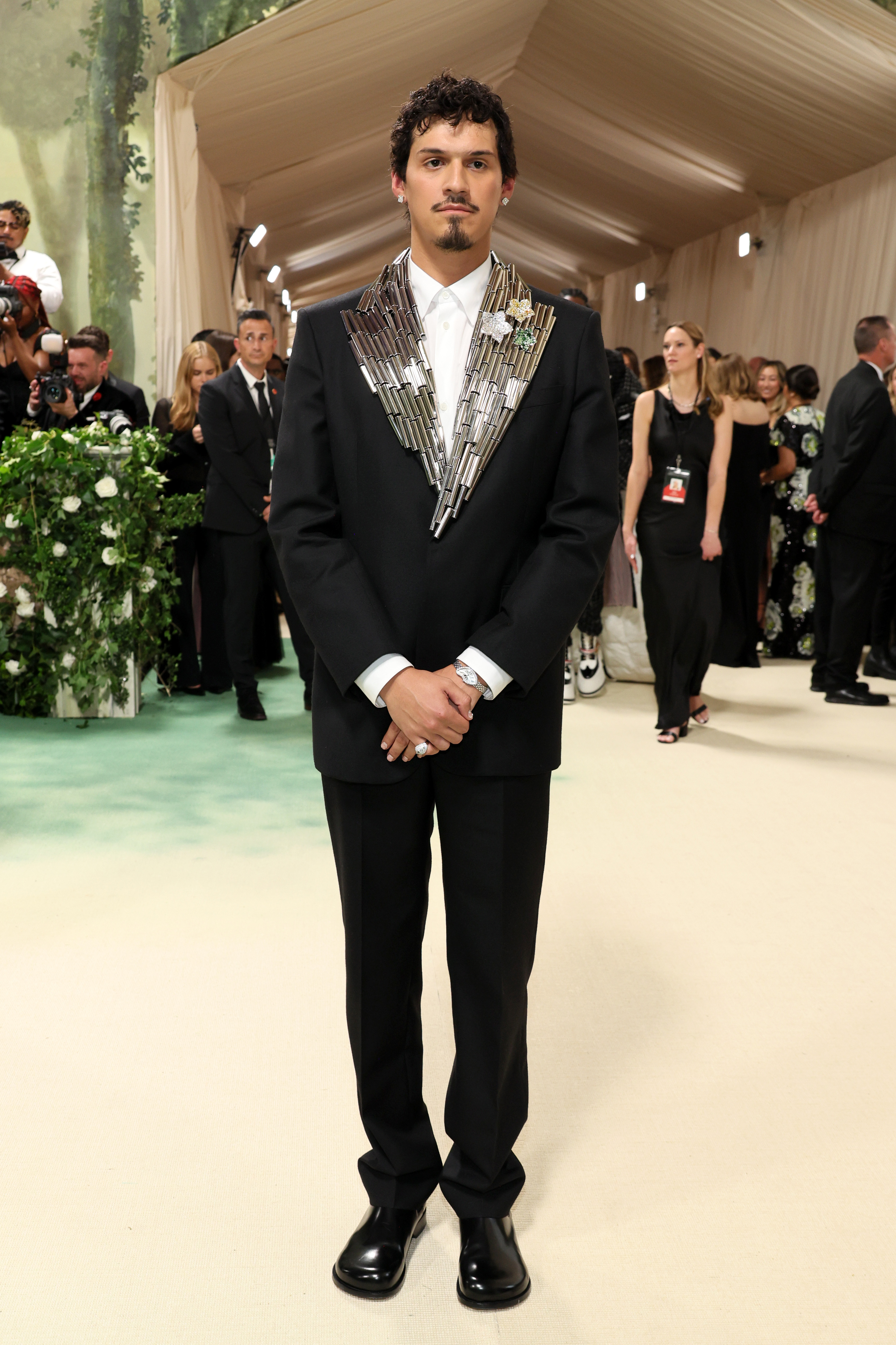 NEW YORK, NEW YORK - MAY 06: Omar Apollo attends The 2024 Met Gala Celebrating 