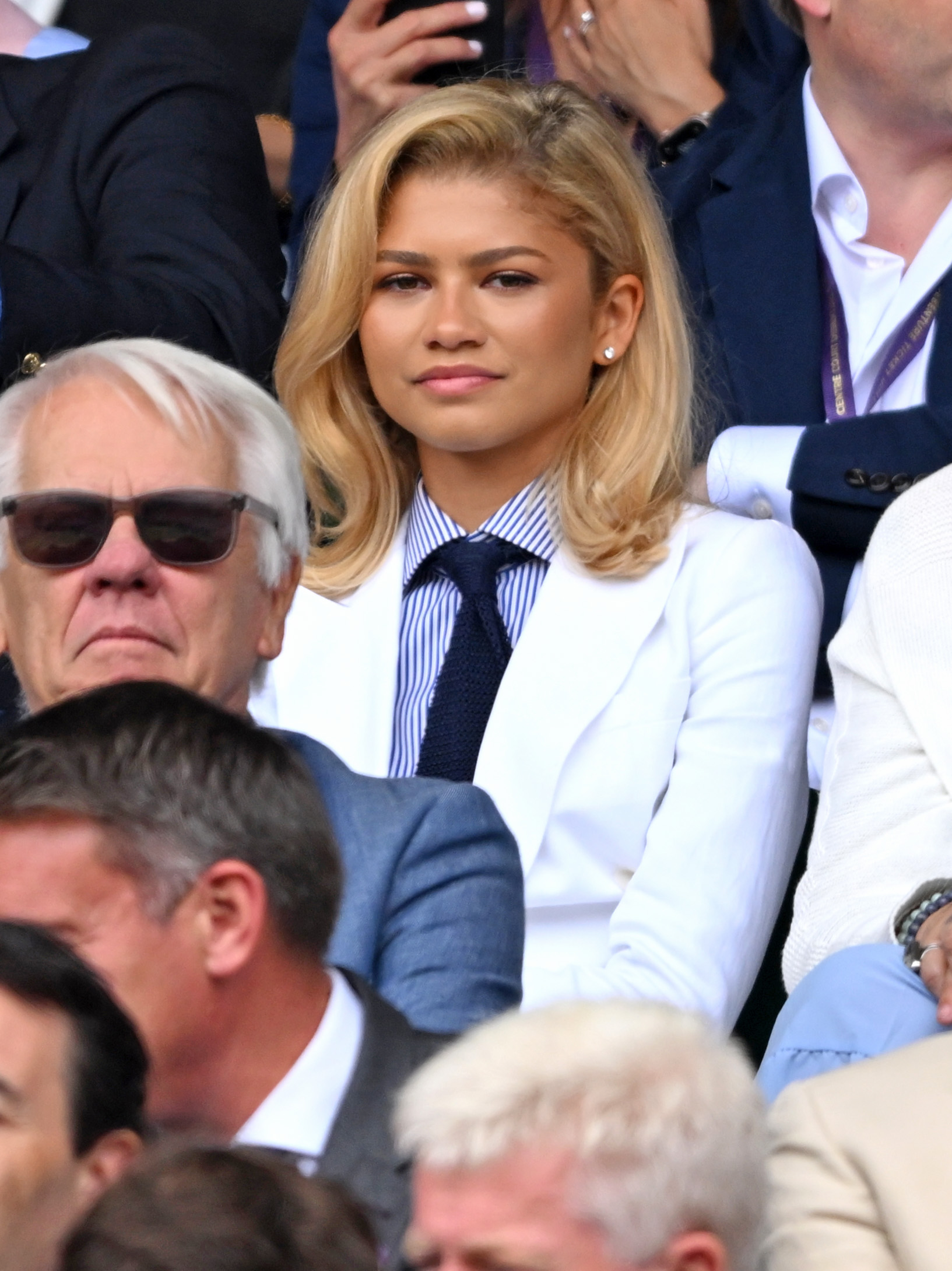 Zendaya na final masculina do torneio de Wimbledon