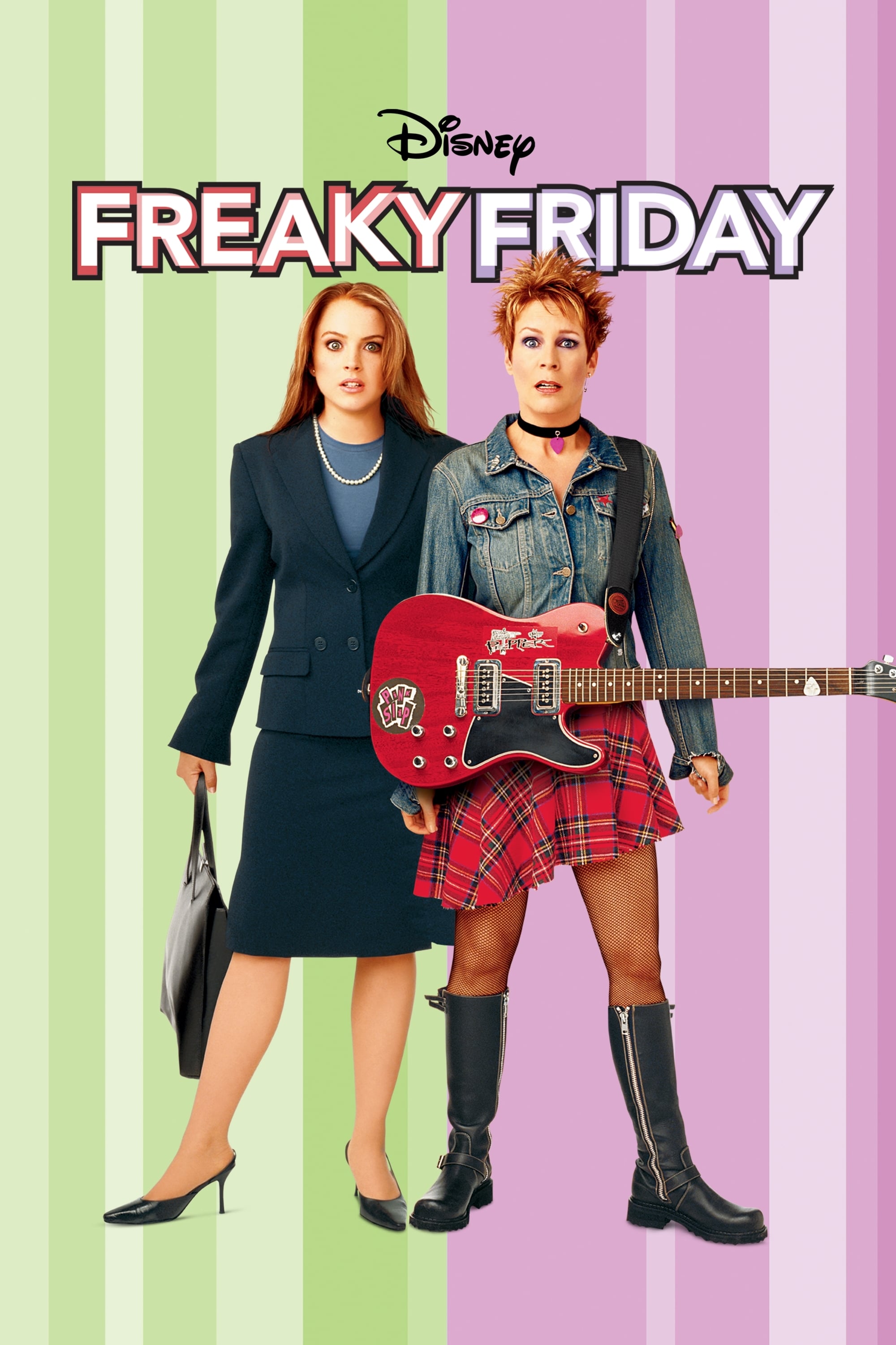 pôster-sexta-feira-muito-louca-filme Anna Coleman (Lindsay Lohan) e Tess Coleman (Jamie Lee Curtis) em pôster do filme 'Sexta-Feira Muito Louca' ('Freaky Friday')