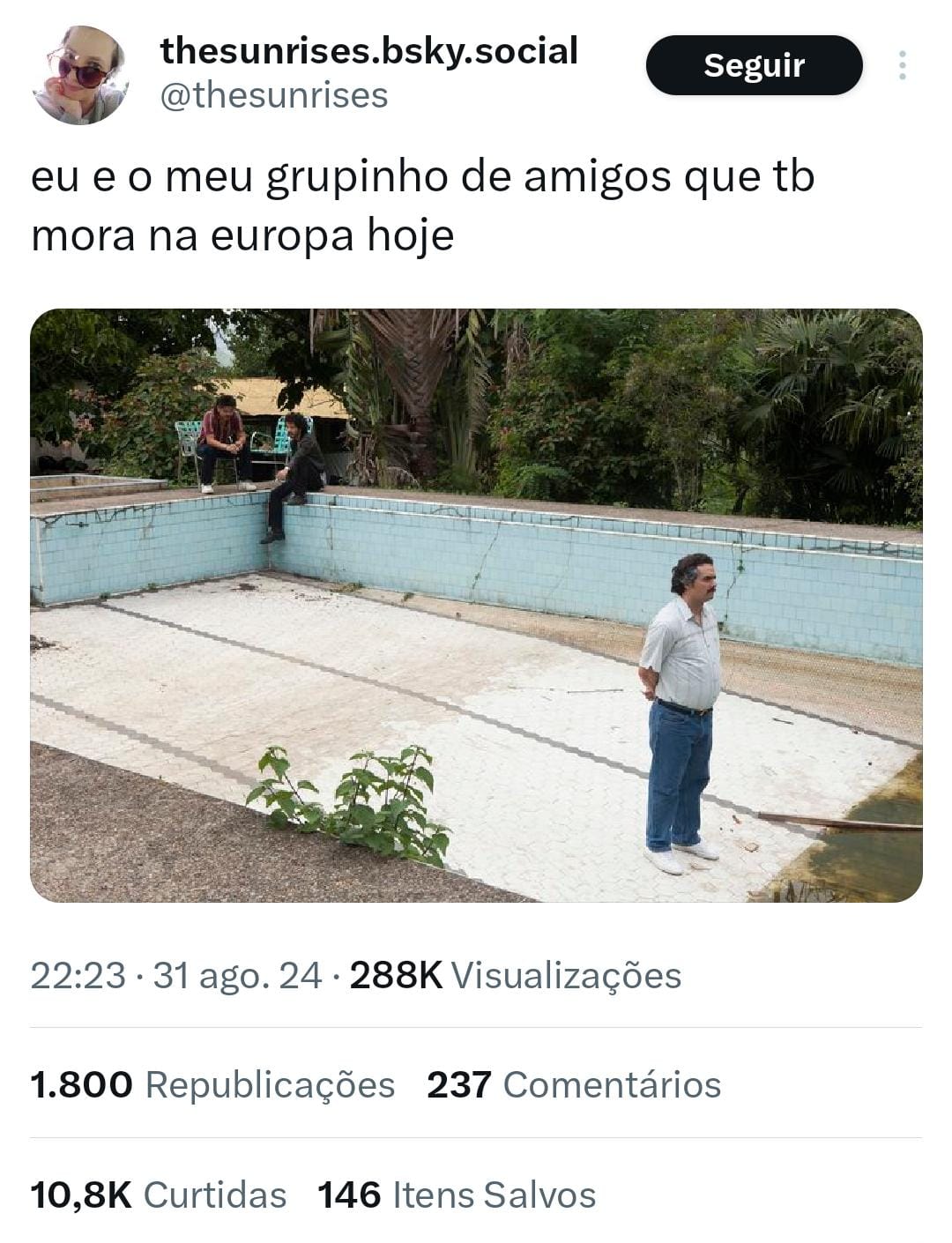 Imagem de uma publicação do X sobre o fim do X no Brasil.