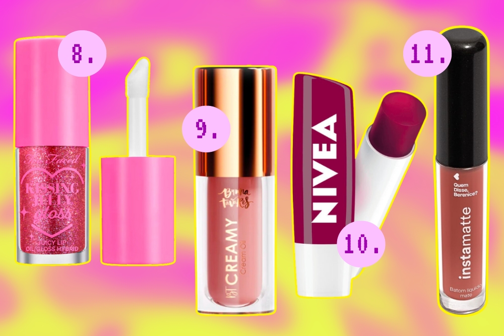 Glosses e produtos labiais favoritos da redação