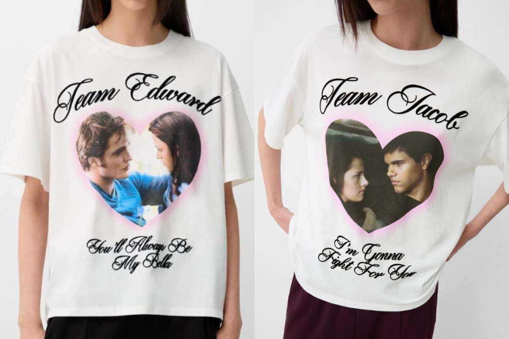 coleção-bershka-crepusculo-camisetas Camisetas 'Team Edward' e 'Team Jacob' da coleção da Bershka inspirada em Crepúsculo