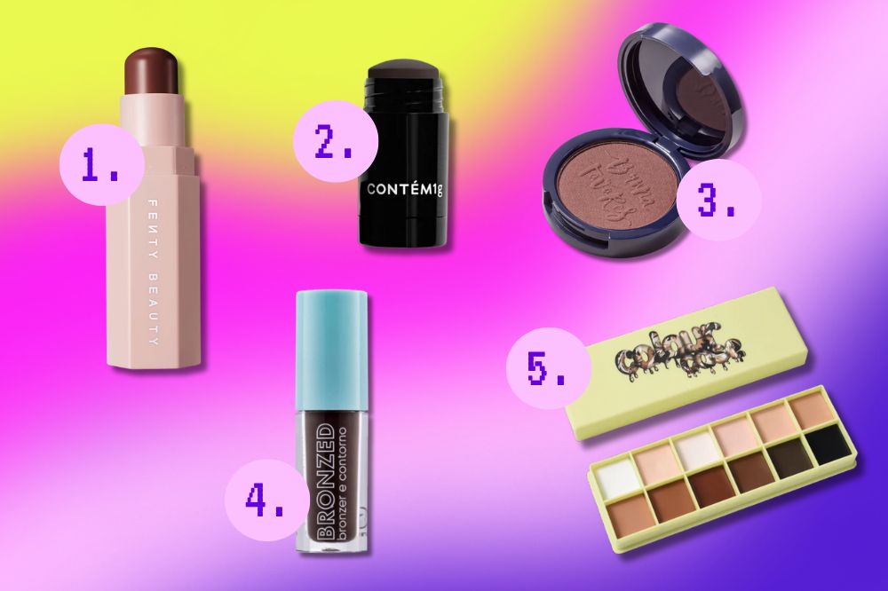 contorno-pele-negra-mirella Os contornos e bronzers para pele negra favoritos da Mirella Qualha