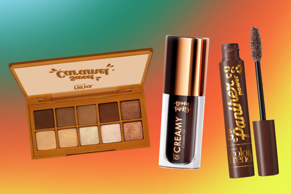Produtos para fazer uma maquiagem marrom no outono-inverno 2025