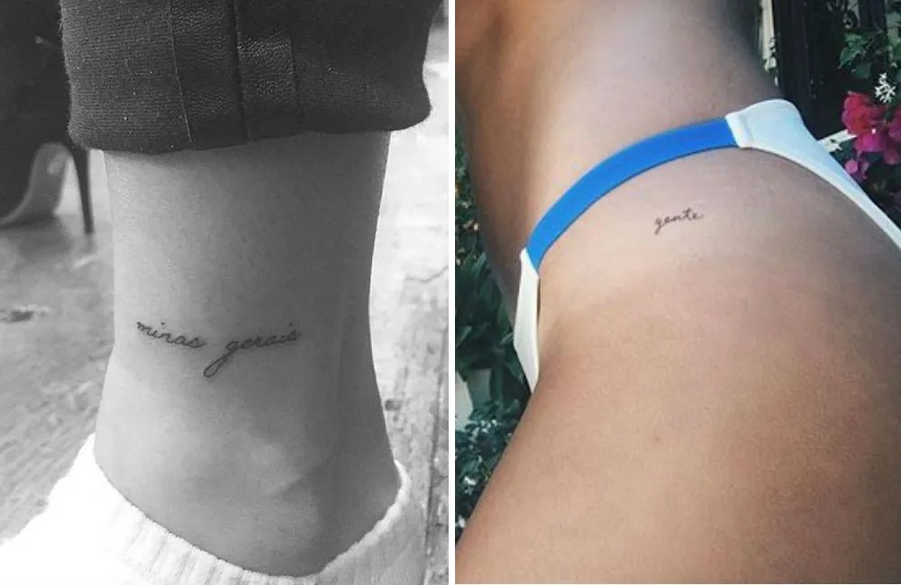 Tatuagens brasileiras Hailey Bieber