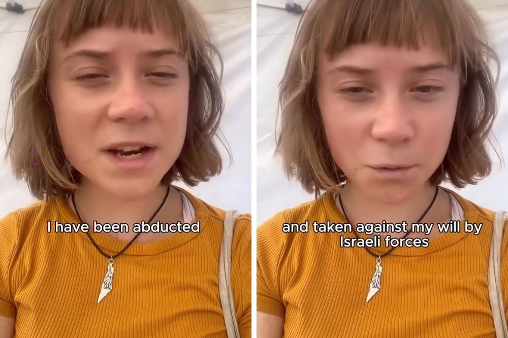 Mensagem de Greta Thunberg liberada nos últimos dias.