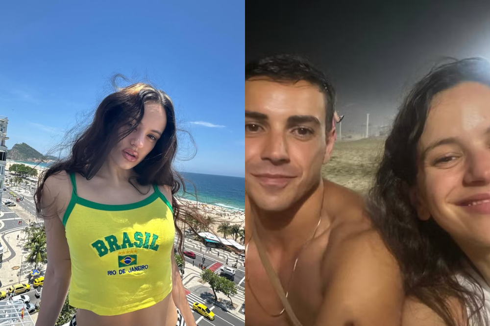 Rosalía passou a madrugada do réveillon com Caio Stampa, um de seus fãs