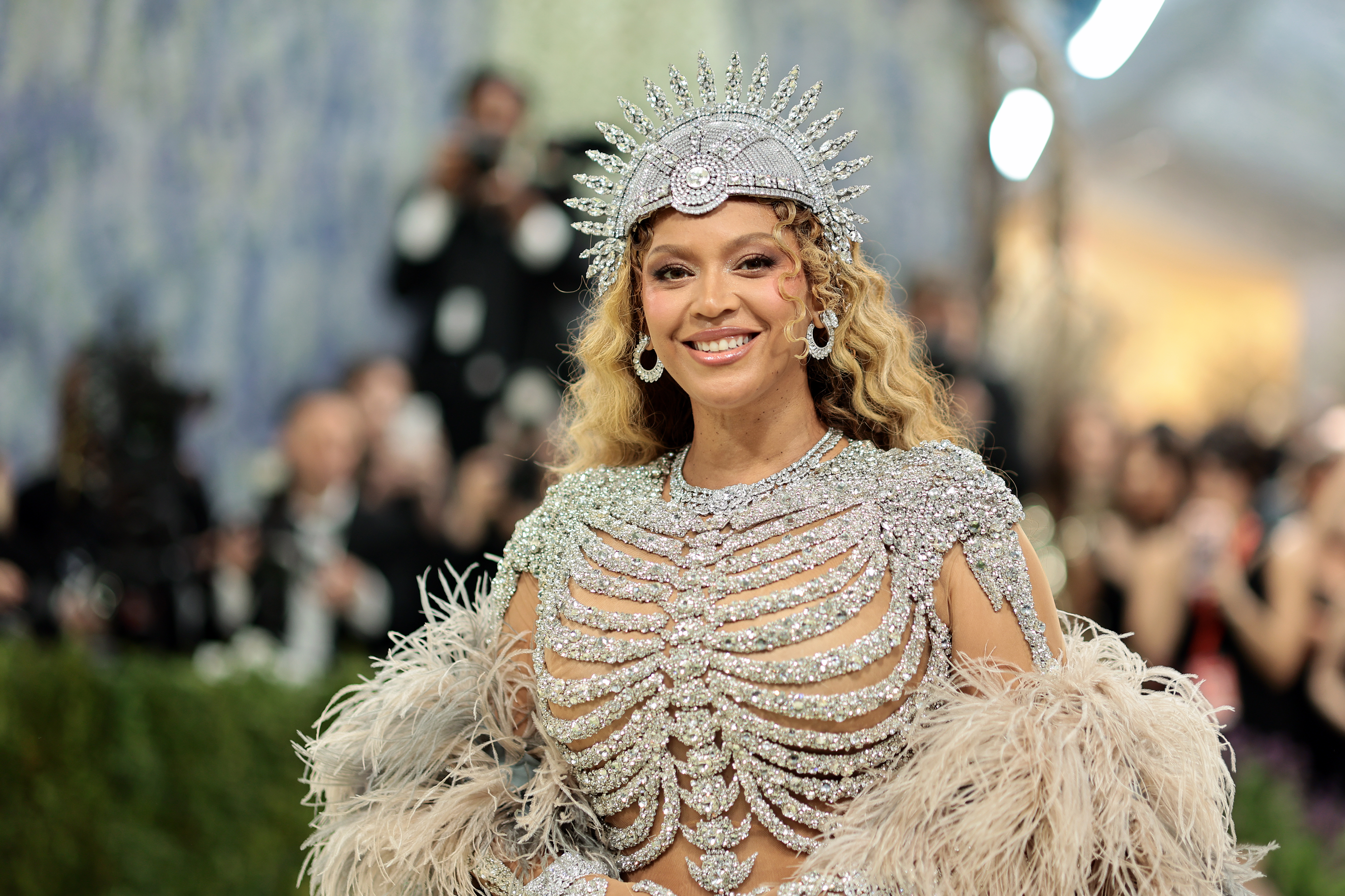 Beyoncé comparece ao Met Gala 2026, que celebra a "Arte do Figurino", no Metropolitan Museum of Art, em 4 de maio de 2026, na cidade de Nova York.
