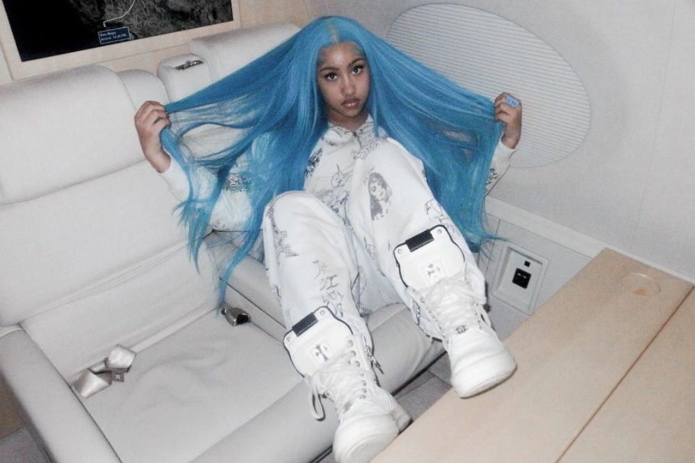 Cabelo azul de North West